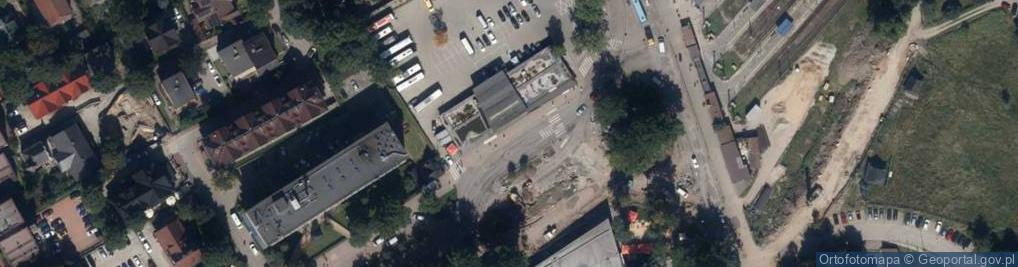 Zdjęcie satelitarne Zakopiański Dworzec Autobusowy
