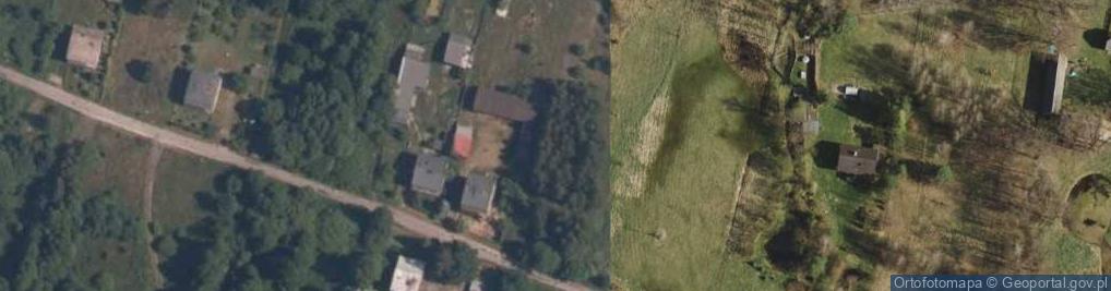 Zdjęcie satelitarne Bobry (przystanek kolejowy)