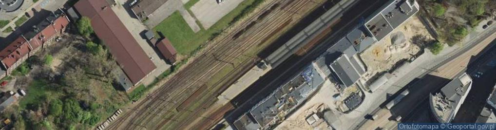 Zdjęcie satelitarne Dworzec Kolejowy - Sosnowiec Główny