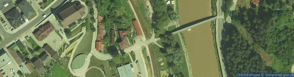 Zdjęcie satelitarne Piwniczna-Zdrój