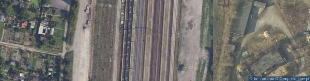 Zdjęcie satelitarne Września (stacja kolejowa)