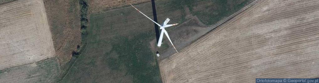 Zdjęcie satelitarne elektrownia wiatrowa