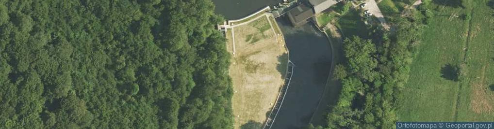 Zdjęcie satelitarne Elektrownia wodna Kamienna