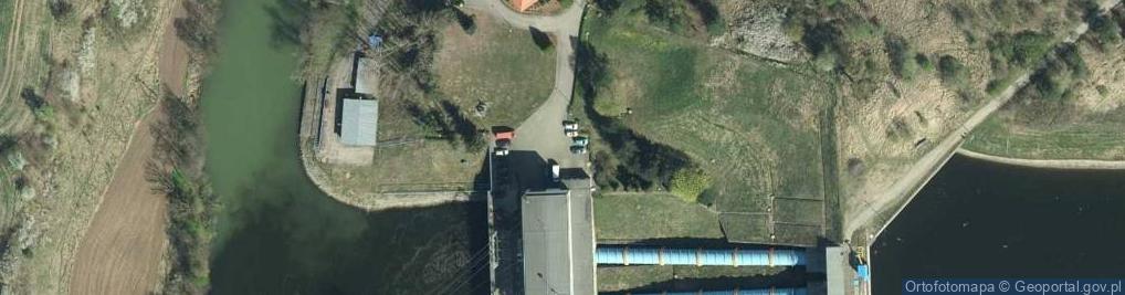 Zdjęcie satelitarne Elektrownia wodna Koronowo