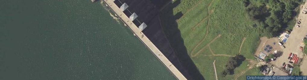 Zdjęcie satelitarne Elektrownia wodna Solina