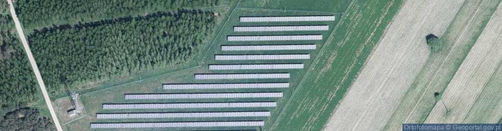 Zdjęcie satelitarne Farma fotowoltaiczna