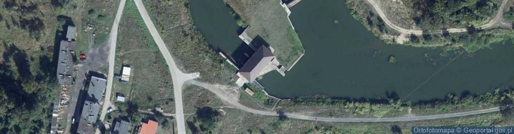 Zdjęcie satelitarne Mała elektrownia wodna - Iłowa Młyn na rz. Bóbr/Szczerbnica