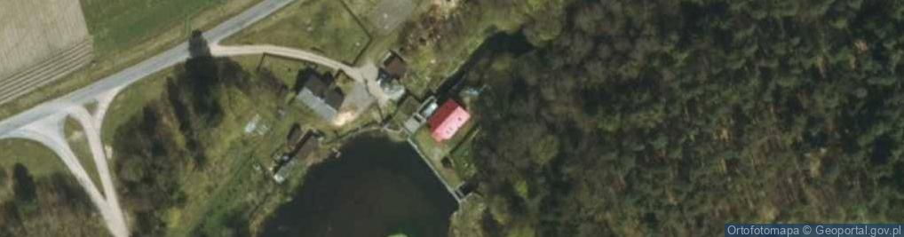 Zdjęcie satelitarne Mała Elektrownia Wodna Waplewo Waldemar Wójcik Beata Dąbrowska