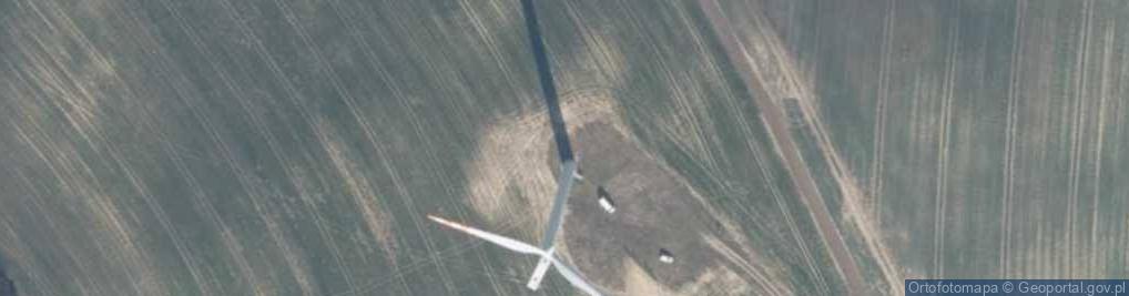 Zdjęcie satelitarne Turbina wiatrowa farmy wiatrowej "Bardy"