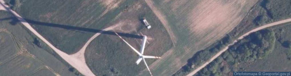 Zdjęcie satelitarne Turbina wiatrowa farmy wiatrowej "Barzowice"