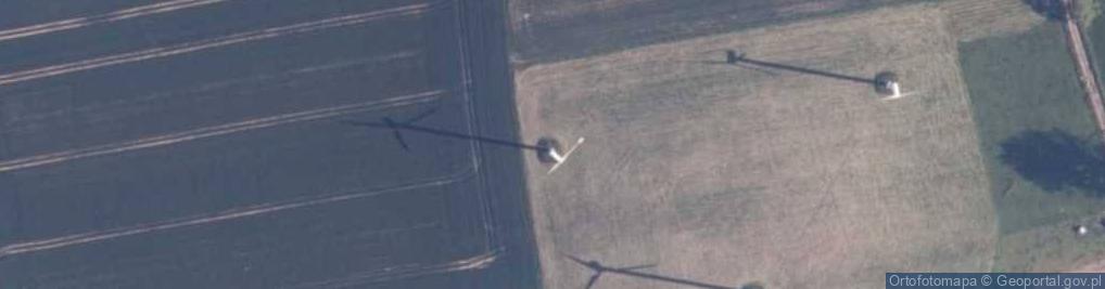 Zdjęcie satelitarne Turbina wiatrowa farmy wiatrowej "Cisowo"