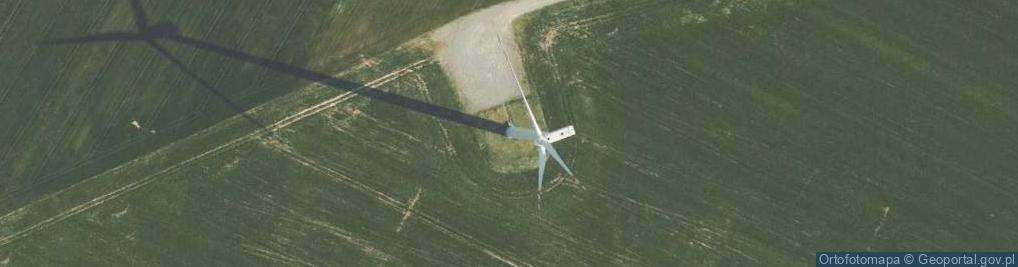 Zdjęcie satelitarne Turbina wiatrowa farmy wiatrowej "Czyżewo".