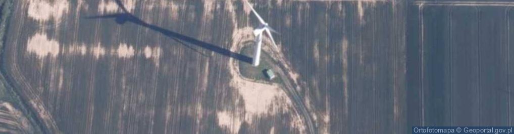 Zdjęcie satelitarne Turbina wiatrowa farmy wiatrowej "Jeżyce"