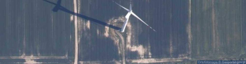 Zdjęcie satelitarne Turbina wiatrowa farmy wiatrowej "Jeżyce"
