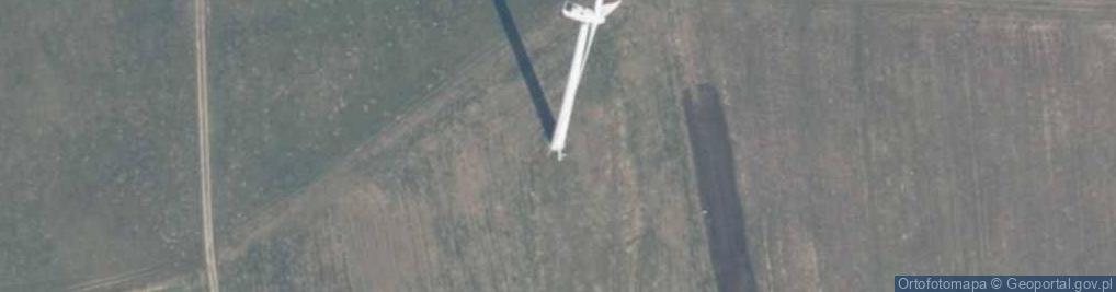Zdjęcie satelitarne Turbina wiatrowa farmy wiatrowej "Karcino"