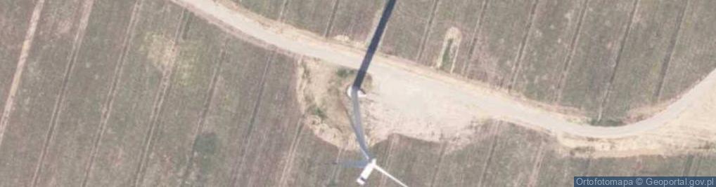 Zdjęcie satelitarne Turbina wiatrowa farmy wiatrowej Karnice II