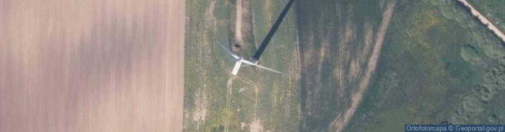 Zdjęcie satelitarne Turbina wiatrowa farmy wiatrowej "Kłodkowo"
