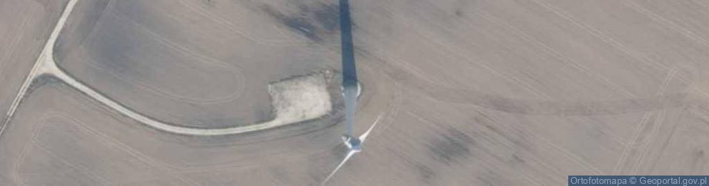 Zdjęcie satelitarne Turbina wiatrowa farmy wiatrowej "Kukinia I"