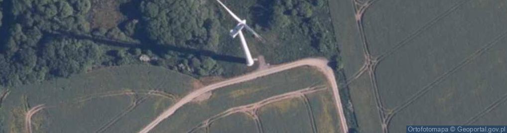 Zdjęcie satelitarne Turbina wiatrowa farmy wiatrowej "Marszewo"