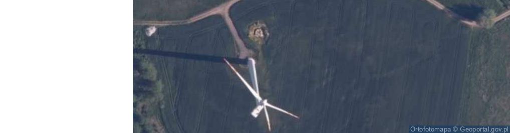 Zdjęcie satelitarne Turbina wiatrowa farmy wiatrowej "Marszewo"