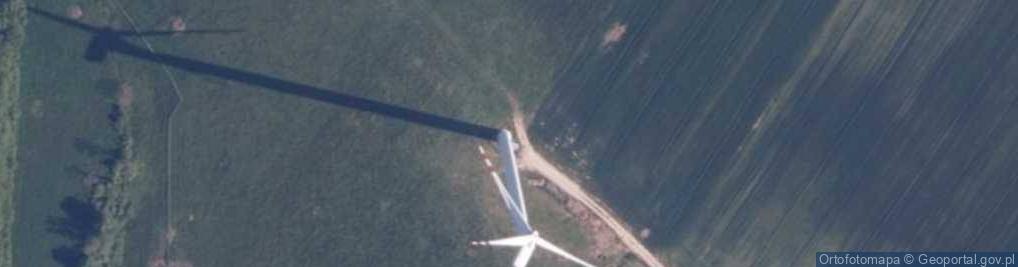 Zdjęcie satelitarne Turbina wiatrowa farmy wiatrowej "Nowy Jarosław"