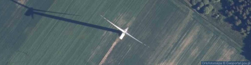 Zdjęcie satelitarne Turbina wiatrowa farmy wiatrowej "Nowy Jarosław"