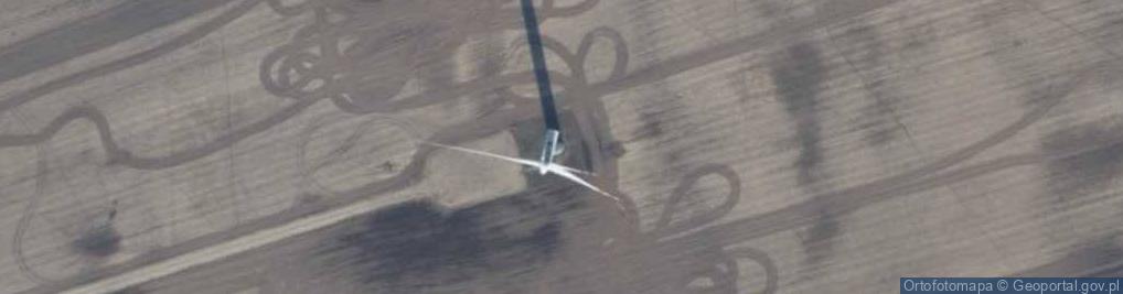 Zdjęcie satelitarne Turbina wiatrowa farmy wiatrowej Resko I