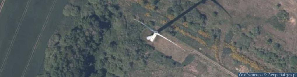 Zdjęcie satelitarne Turbina wiatrowa farmy wiatrowej "Śniatowo".