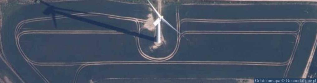 Zdjęcie satelitarne Turbina wiatrowa farmy wiatrowej "Stary Jarosław"
