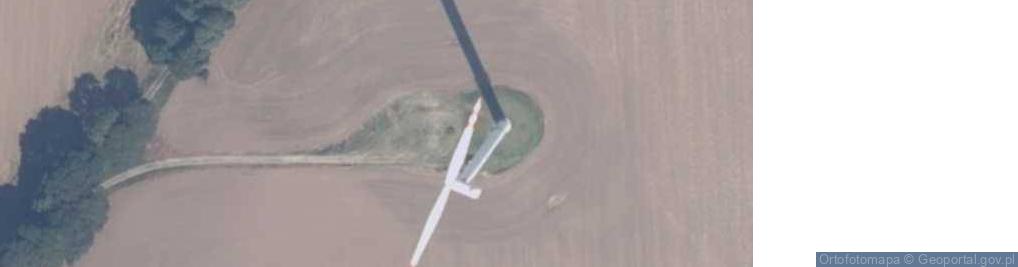 Zdjęcie satelitarne Turbina wiatrowa farmy wiatrowej "Tychowo"