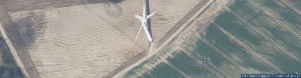 Zdjęcie satelitarne Turbina wiatrowa farmy wiatrowej "Tymień"