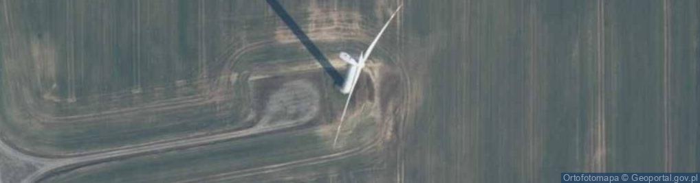 Zdjęcie satelitarne Turbina wiatrowa farmy wiatrowej "Wartkowo"