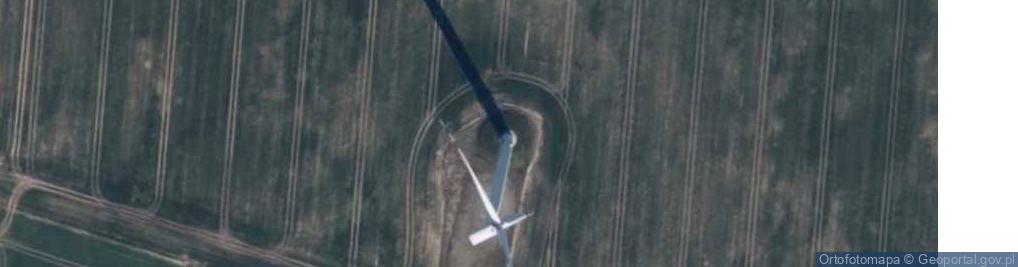 Zdjęcie satelitarne Turbina wiatrowa farmy wiatrowej "Żeńsko".