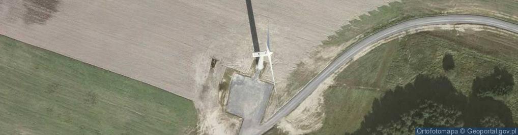 Zdjęcie satelitarne Turbina wiatrowa