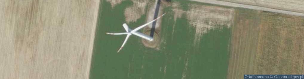 Zdjęcie satelitarne Turbina wiatrowa
