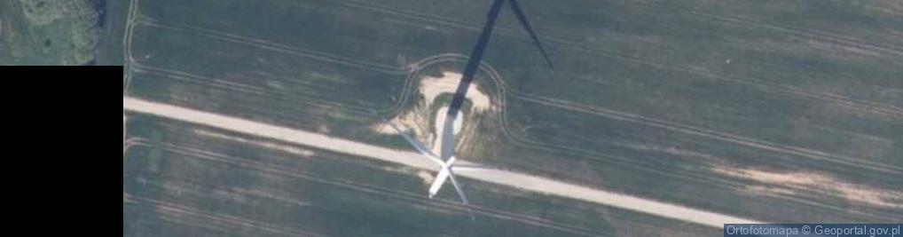 Zdjęcie satelitarne Wiatrowa 2.3 MW , farma Karnice I.