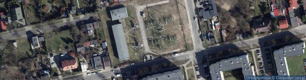 Zdjęcie satelitarne Główny Punkt Zasilania Stacja Komorniki