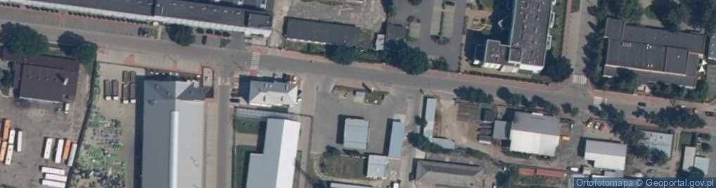 Zdjęcie satelitarne ERG - Stacja paliw