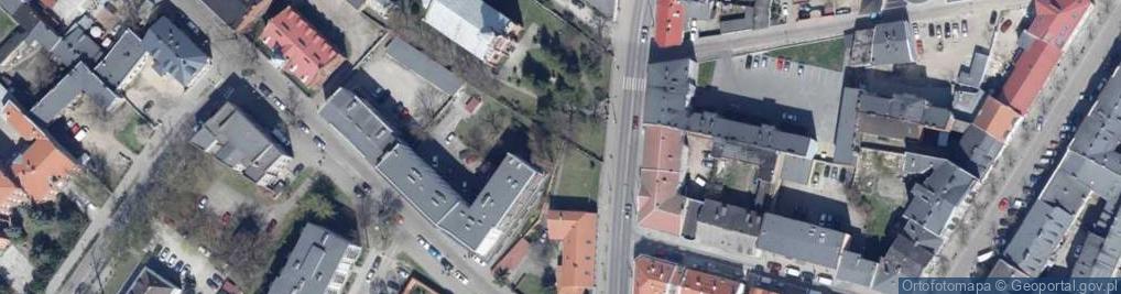 Zdjęcie satelitarne kościół ewangelicko-augsburski