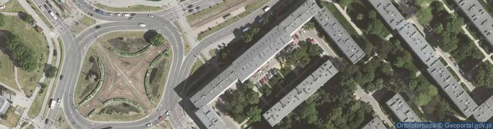 Zdjęcie satelitarne Centrum Kształcenia Ustawicznego w Krakowie