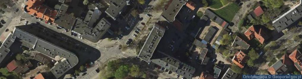 Zdjęcie satelitarne Centrum Polsko-Francuskie Côtes D'Armor Warmia i Mazury w Olsztynie