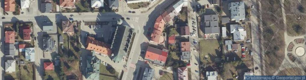 Zdjęcie satelitarne Niepubliczny Ośrodek Edukacji w Jaśle