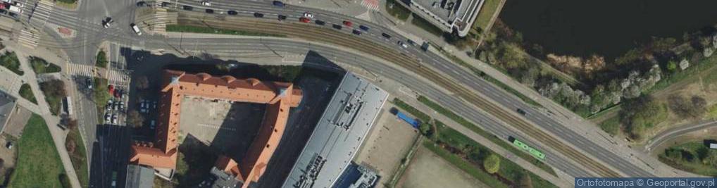 Zdjęcie satelitarne Wyższa Szkoła Logistyki z siedzibą w Poznaniu