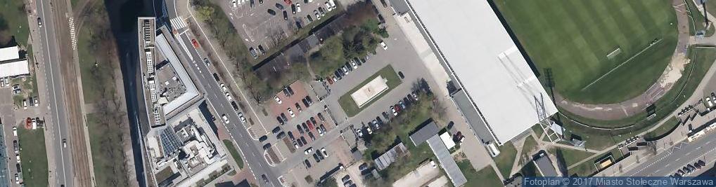 Zdjęcie satelitarne Fontanna ze sportowcem