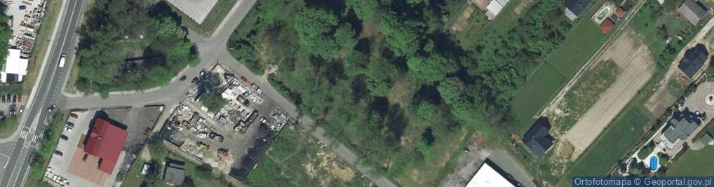 Zdjęcie satelitarne Bateria B1 Fortu 47 Łysa Góra