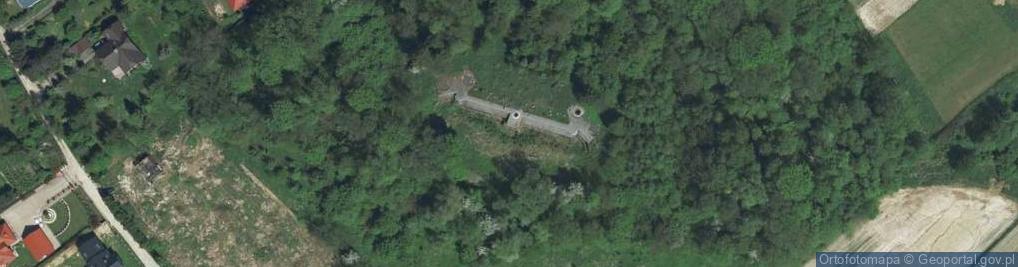 Zdjęcie satelitarne Fort 44a Pękowice