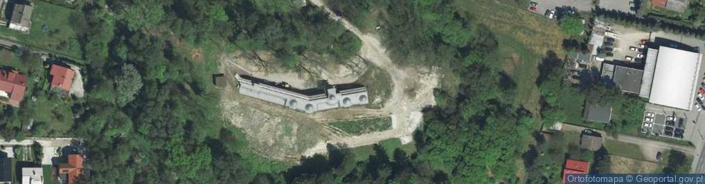 Zdjęcie satelitarne Fort 52a Łapianka (Jugowice)