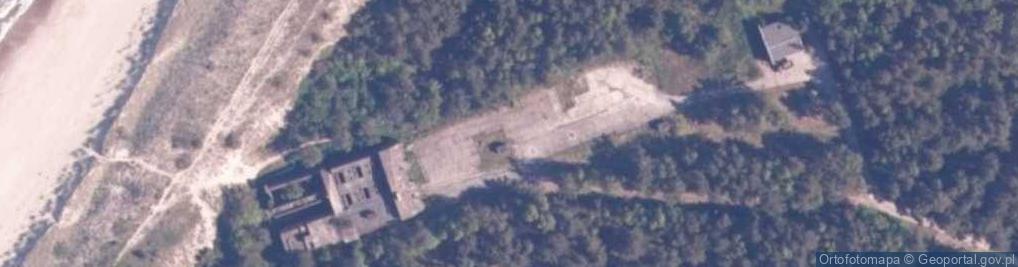Zdjęcie satelitarne Niemiecki schron obserwacyjny - wartownia