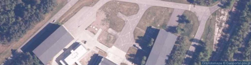 Zdjęcie satelitarne Poniemiecki poligon artylerii najcięższej