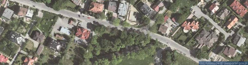 Zdjęcie satelitarne Strzelnica na Woli Justowskiej
